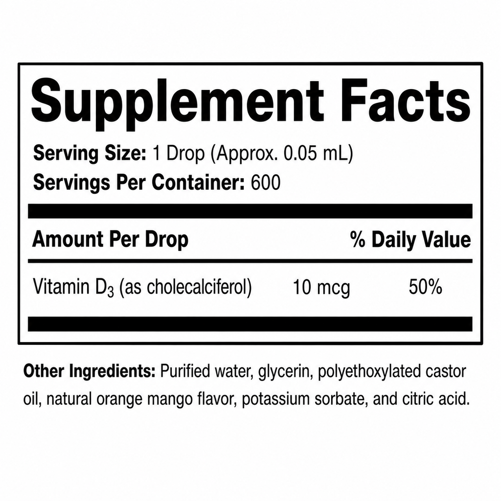 Micellized Vitamin D3 1 FL OZ (30 ML) Biogeek