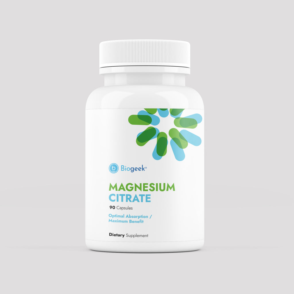 Magnesium Citrate 90 Capsules Biogeek