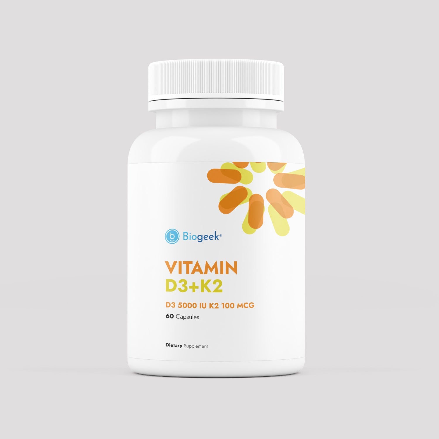 Vitamin D3 + K2 60 сapsules Biogeek