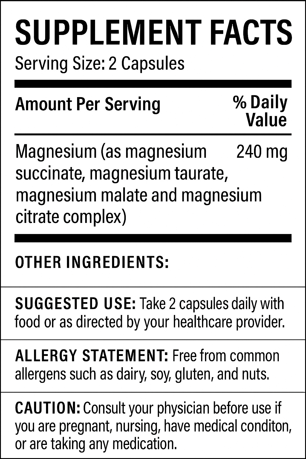 Four Mag 120 Vegcapsules Biogeek