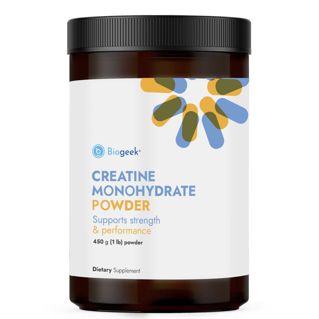 Creatine Monohydrate 450 g (1 lb) Powder Biogeek