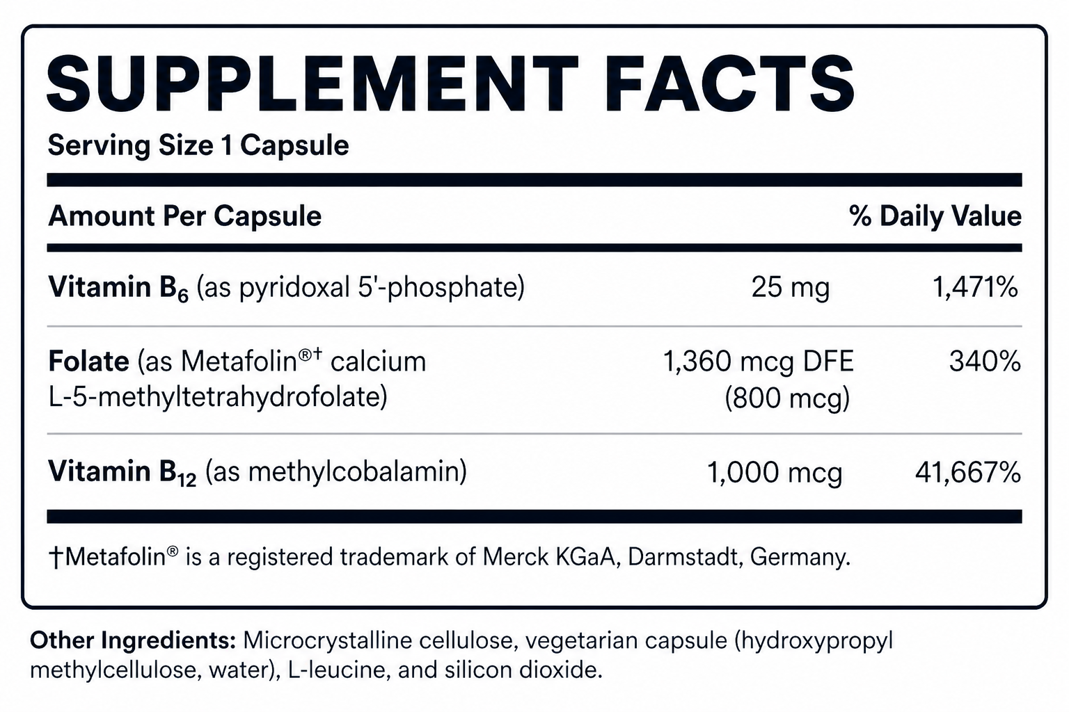 Methyl B Trio 60 capsules Biogeek