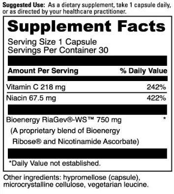 NAD+ Activate 30 capsules Biogeek