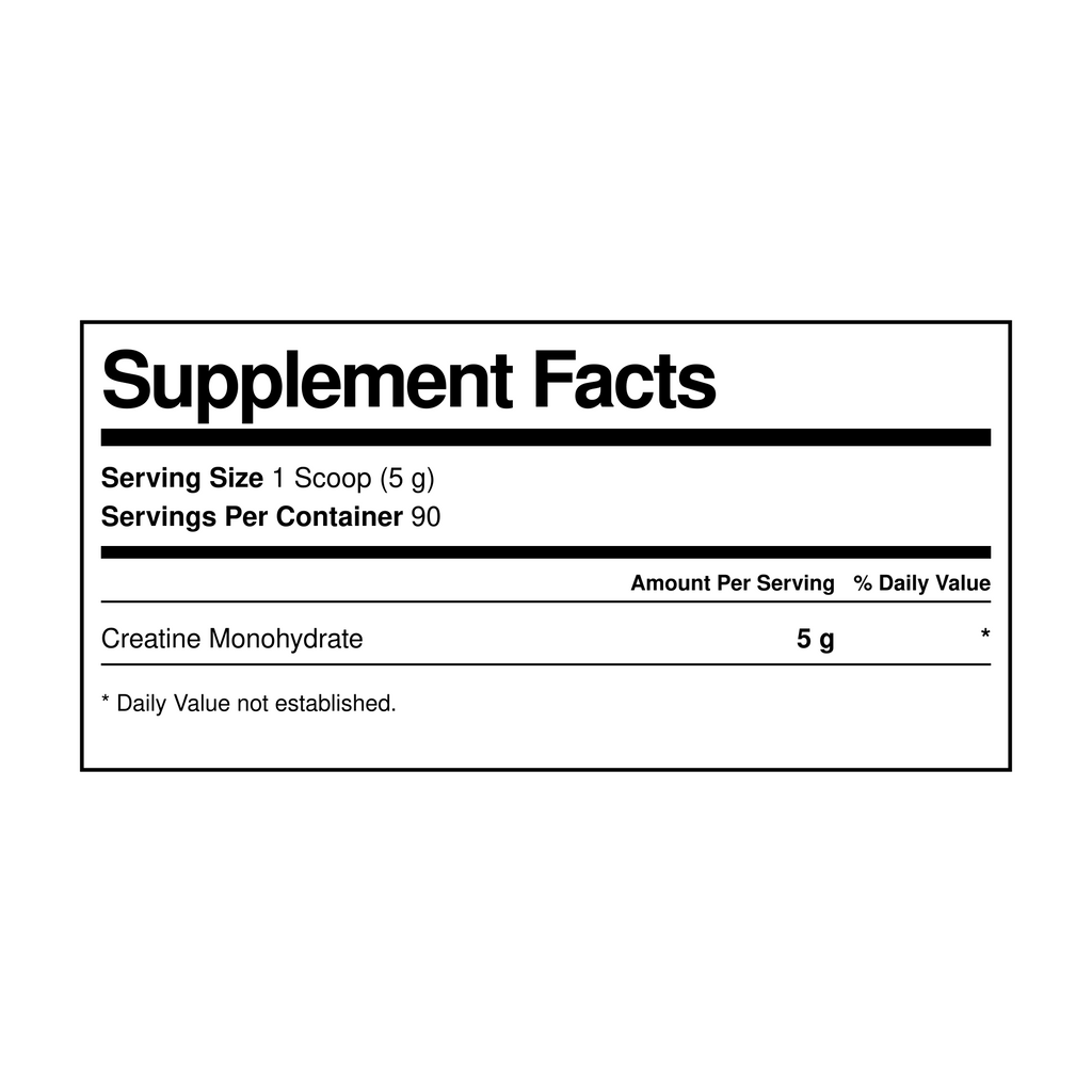 Creatine Monohydrate 450 g (1 lb) Powder Biogeek