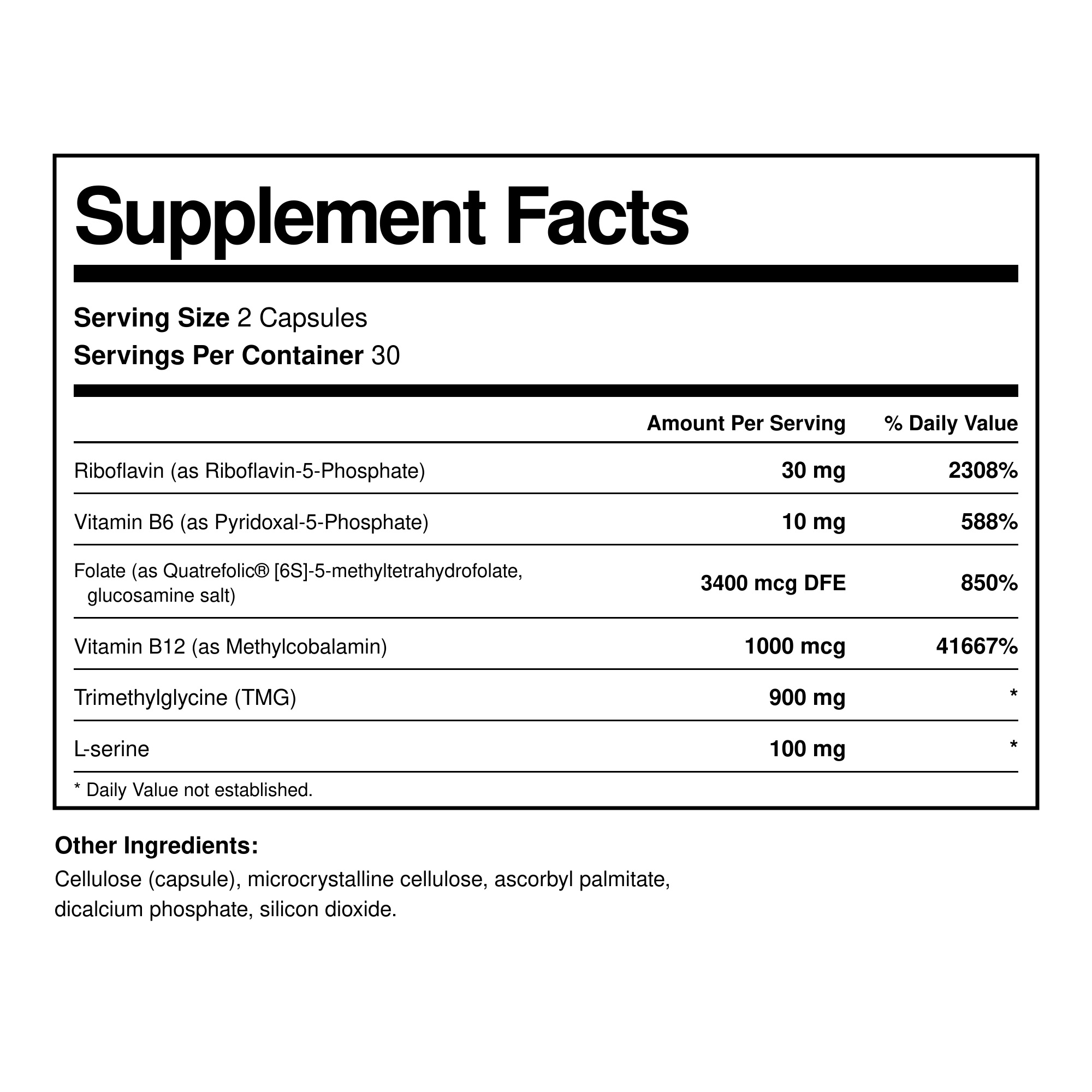 Homocysteine Support Complex 60 capsules Biogeek